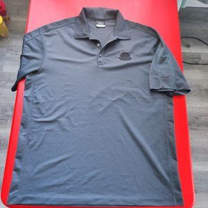 Nike Golf 1/4 button down polo shirt grey men's size XL